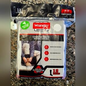 Wrangler White Work Athletic Socks Multi-Pack